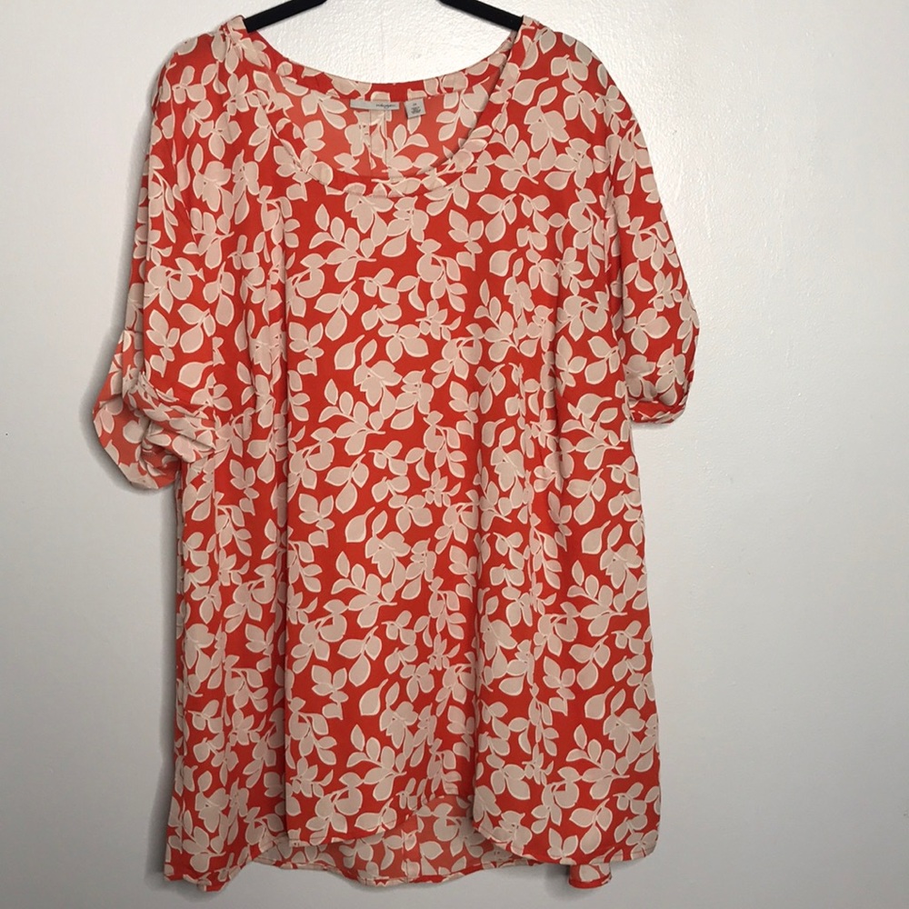 adorable orange/tan blouse